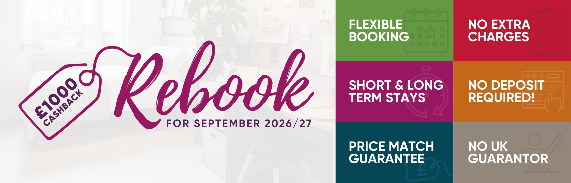 Rebook For September 2026/27