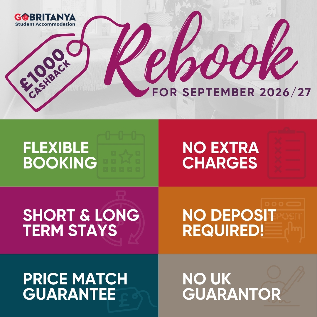 £1000 CASHBACK Rebook For September 2026/27 