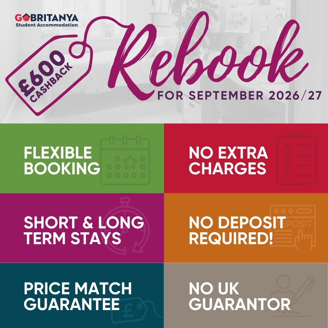 £600 CASHBACK Rebook For September 2026/27 